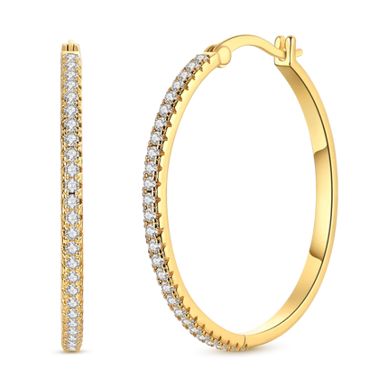 Women original 925 Silver Golden Glowing Firefly Stud Earring Bilayer Round Droplets Heart Gold Hoop Earrings Party Jewelry Gift
