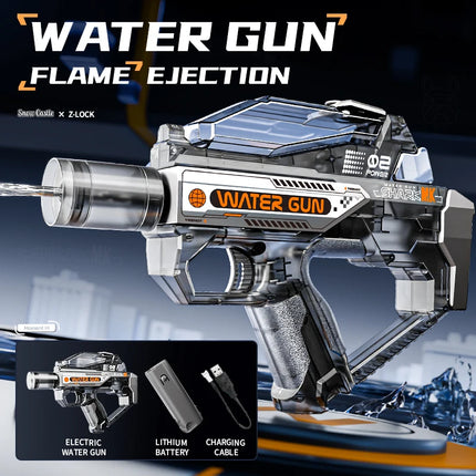 HUIQIBAO Children's electric water gun toy, high-speed water sprayer, suitable for outdoor play use
