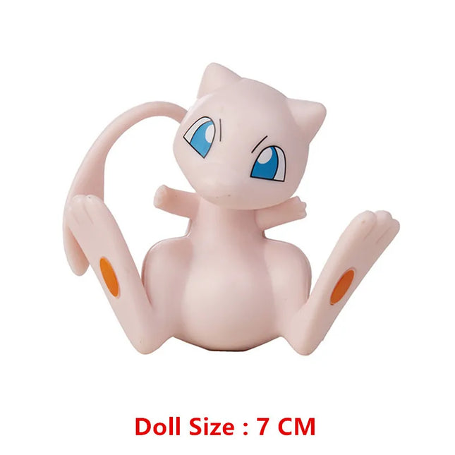 3-7 Cm Pokemon Cartoon Anime Figure Pikachu Mew Snorlax Charmander Cosplay Collection Pet Pocket Monster Action Model Toy Gifts