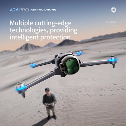 Lenovo A26 Pro Drone 4K HD 8k Triple Camera FPV Brushless Motor Obstacle Avoidance Foldable RC Quadcopter Professional Aerial