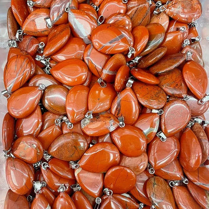 RX9-1 18*25mm natural stone water drop shape pendants charms for Necklaces making
