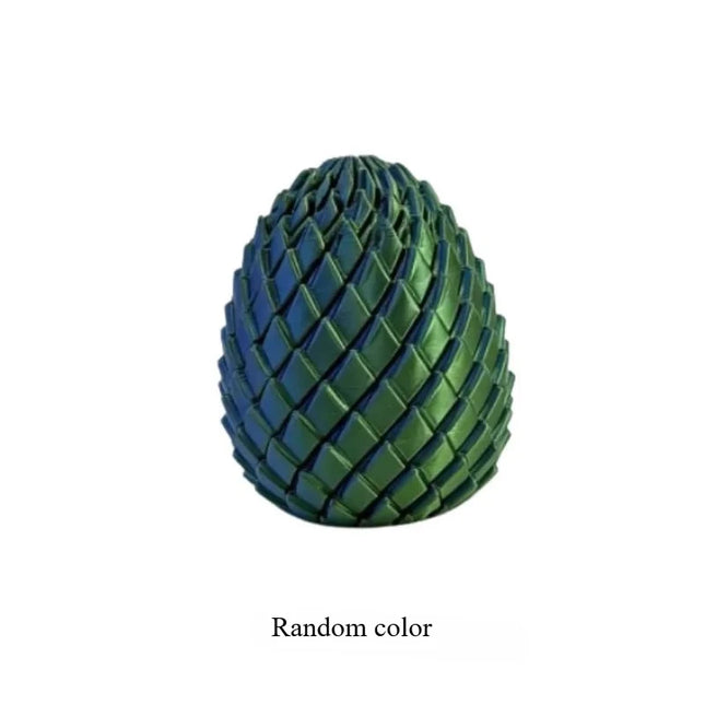 3D Printed Dragon Egg Sensory Fidget Toy Transformable Anti-Anxiety Stress Relief Decompression Toy for Teens Adults Office