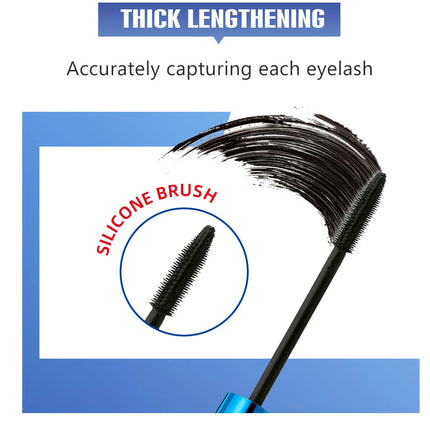 Makeup BOB Three-Dimensional Thick Beautiful Eye Black, Durable Waterproof, Sweat Proof, Non Smudging, Black Package In English