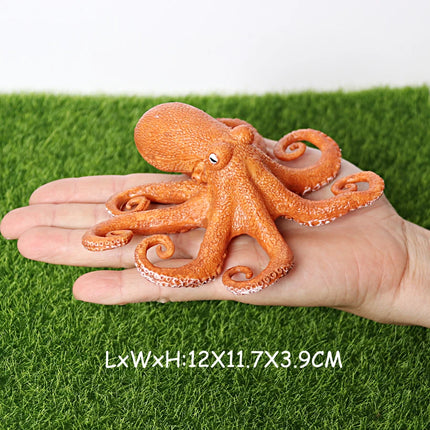 Simulation Marine Mollusc Plastic Model Figures Nautilus Ammonite Squid Octopus Figurine Sealife Animal Educational Toy For Kids