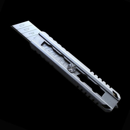 TC21 Titanium Handle Utility Knife  Paper Cutter Broken Window Escape Knife Outdoor Camping Hunting EDC Tool Replaceable Blade