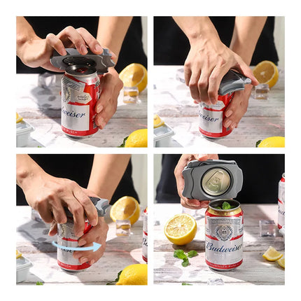 1pc Smooth Edge Safe Can Opener Portable Beer Soda Coke Can Top Remover Quick Open Kitchen Bar Gadget for Home Party Camping