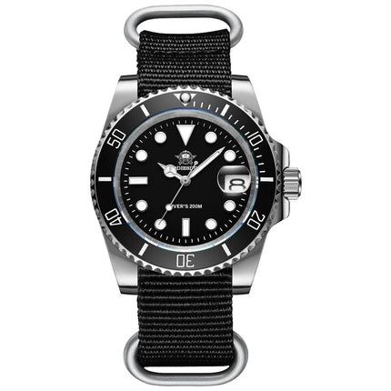 ADDIESDIVE Classic Men's Quartz Watch 20Bar Waterproof Super Luminous Diving Watches Stainless Steel Ceramic Bezel MY-H3-2 Watch