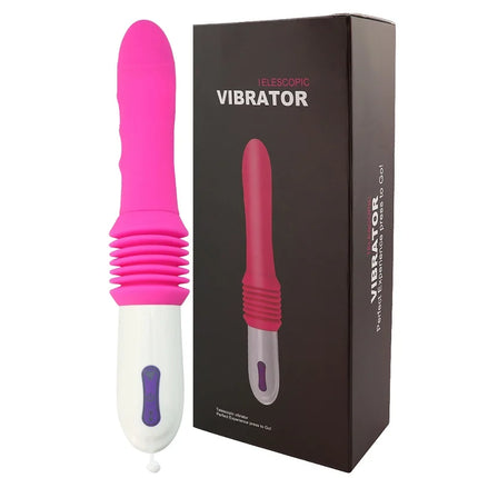 Remote Control G-spot Thrust Dildo Vibrator Clitoris Vaginal Nipple Anal Stimulator With Telescopic Vibration Mode Adult Sex Toy
