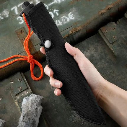 Outdoor High hardness straight knife, fixed blade EDC convenient jacket, multi-purpose camping cutter and survival knife
