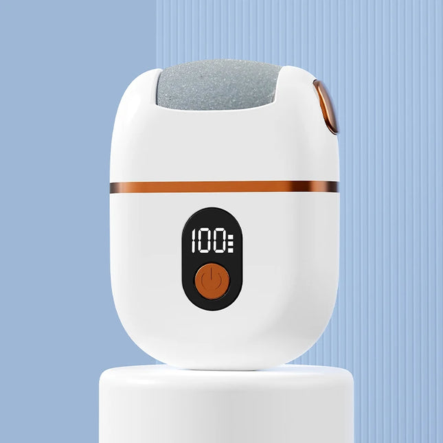 Electric Foot Exfoliator, Rechargeable Portable Electronic Foot Grinder Set, Foot Cleaning Brush, Quickly Removes Calluses and Dead Skin, Professional Manicure Tool, Ideal Gift for Dead Skin Care, Includes 3 Grinding Heads