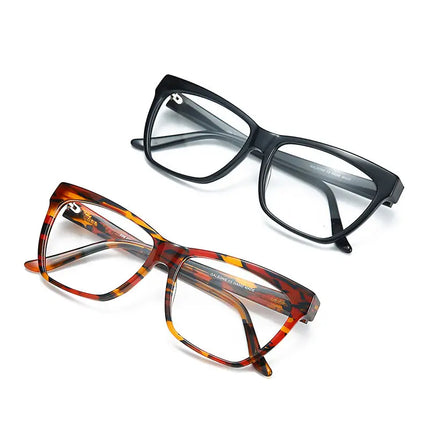 ZENOTTIC (L Size) New Arrivals Square Progressive Prescription Eyewear Woman Men Myopia Glasses Acetate Optical Eyeglasses