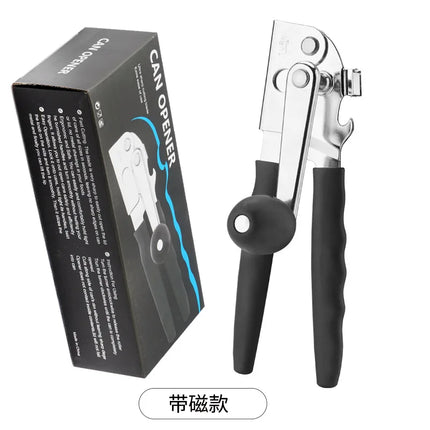 Stainless Steel Manual Tin Can Opener Cutter W/ Magnet Can Opener Heavy Duty Hand Can Opener for Kitchen Professional Tool