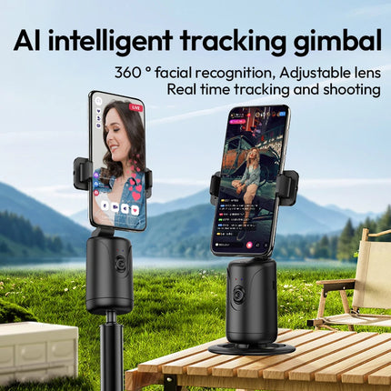 Smart Auto Tracking Phone Gimbal YT20 Foldable 360° Rotation Selfie Mount with Face/Object Tracking for Vlog/Live Stream