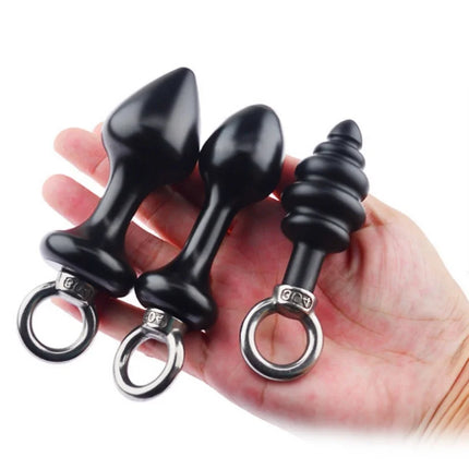 Exotic Accessories Metal Anal Plug With Pull Ring Adult Sex Products Anus Dilator Ass Stuff Tail Bdsm Erotic Games Novel Toys