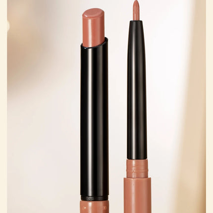 QIBEST Matte Nude Lipstick Pen Long Lasting Lipliner Lip Pencil Waterproof Lip Liner Contour Sexy Red Lip Makeup Set For Women