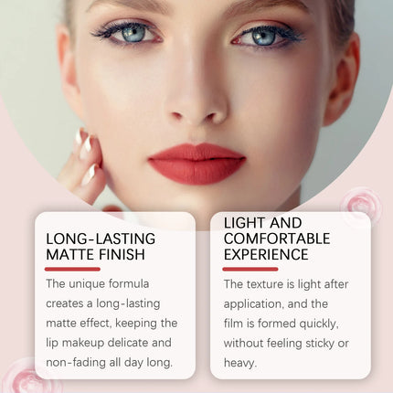 EELHOPE Matte Liquid Lipstick Long Lasting High Pigment Reduce Lip Lines Remove Dark Care Lightweight Quick Dry Waterproof