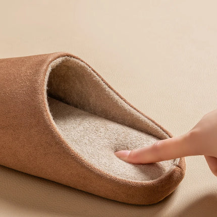 Household Women's Slippers Comfortable Soft Non-Slip Wear-Resistant Thick Bottom Silent Solid Color Couple's Indoor Plank