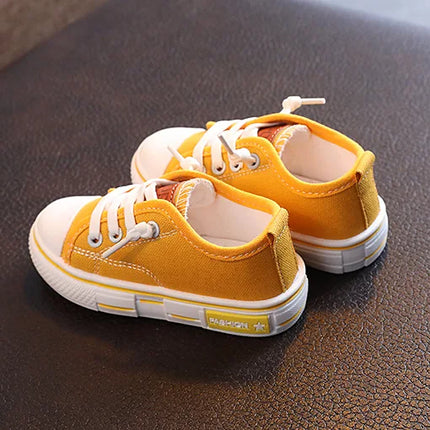 2025 New Children's Canvas Shoes Fashion Baby Board Shoes Girls' Breathable Single Shoes Boys' Casual Shoes