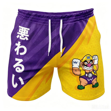 Super Mario Bros 3D Print Shorts  Anime Streetwear Summer Casual Beach Board Shorts Elastic Waist Unisex Swim Trunks for Fans