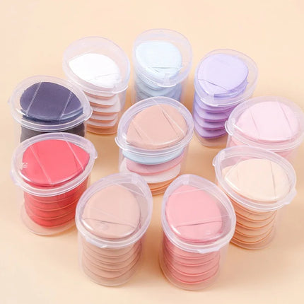Mini Thumb Tip Foundation Puff Dry Wet Use Concealer Makeup Sponge Setting Powder Portable Cosmetic Puff for Facial Care