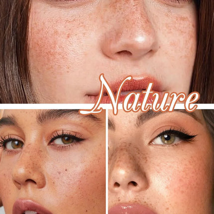 3 in 1 Natural Simulation Freckle Stamp Pen Waterproof Easy Color Freckle Dot Pen Face Fake Freckles Eyeliner Lasting Makeup