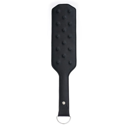 Adult Game 38.5CM Enhance Pain Leather Stainless steel Spikes Spanking Paddle Slapper Whip Bdsm Bondage Flogger Whips Sex Toys