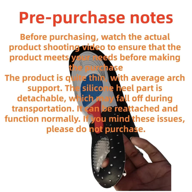 Orthopedic Insoles for Man Women Memory Foam Cushion Gel Insole Silicone Arch Support Pads Sport Shoe Pad Soft Running Insert