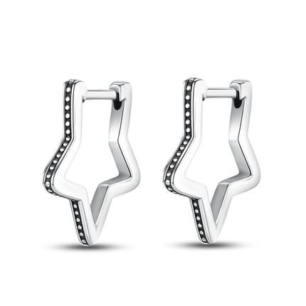 925 Silver Charms Plata De Ley 925 Jewelry Women Fashion Cute Tiny Clear Crystal CZ Stud Earrings Star Starfish Dolphin Earrings