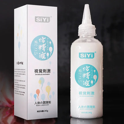 Semen Substitute Water Based Lubricant Gel for Men/Women, Realistic Texture, Compatible with Anal/Vaginal Toys& Long-Lasting