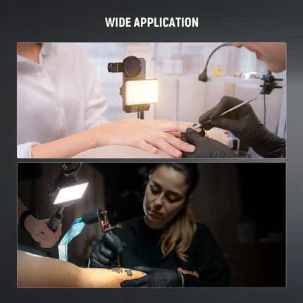 NEEWER LED Selfie & Tattoo Light Compatible with iPhone, Clip on CPL Filter/Tripod Stand/Phone Holder for Photography