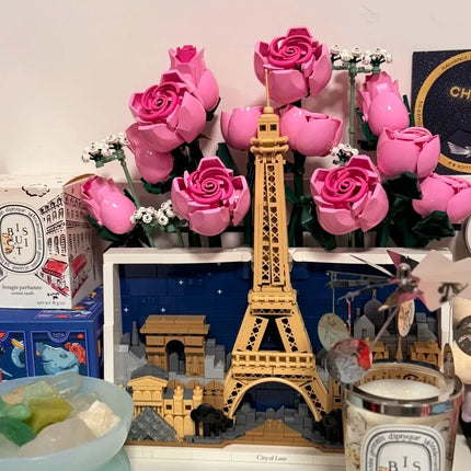 2026 New Souvenir Paris City of Love Home Decoration Set Building Blocks Puzzle Model Puzzle Birthday Gift Toy