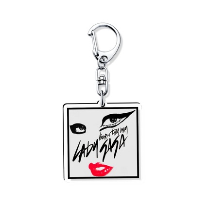 Lady Gaga Abracadabra Sexy Actress Acrylic Icon Keychain Cool Bag Charm Pendant Fan Key Chain Souvenir Creative Friend Kingring