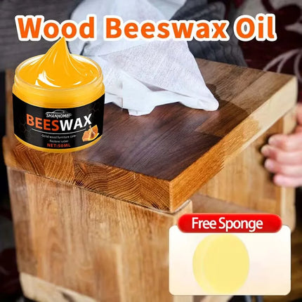 Wood Care Wax Solid Wood Furniture Polishing Seasoning Beeswax Polisher Waterproof Furniture Care Maintenance Beeswax
