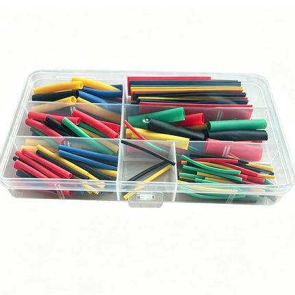 127-750pcs Heat-shrink Tubing Thermoresistant Tube Heat Shrink Wrapping Kit Electrical Connection Wire Cable Insulation Sleeving
