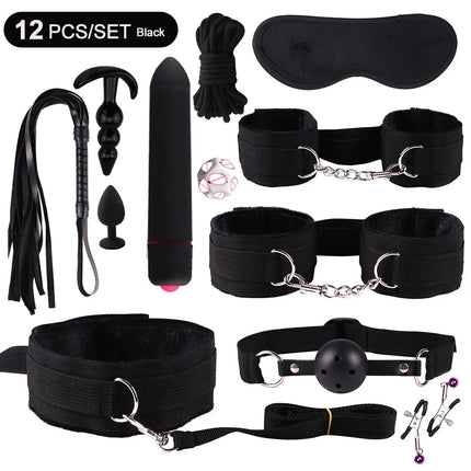 BDSM Kits Sex Bondage Vibrators Sex toys for Women Couples Adult 18 Handcuffs erotic accessories anal plug Dildo Sexy Toys Shop