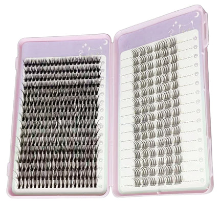 Mixed 9D Faux Mink Eyelashes 200 Bundles Natural Look Eyelash Extensions Individual Clusters 10-16mm Makeup Tools for Eyes