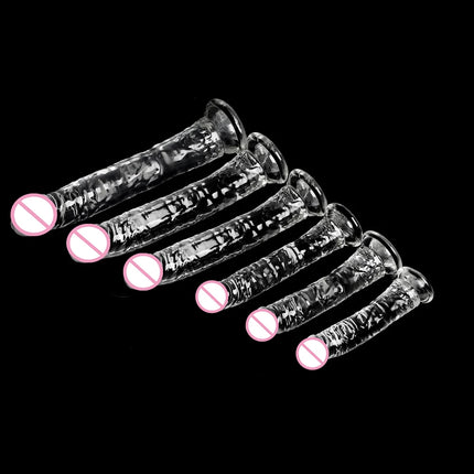 6 Size Realistic Dildo Jelly Penis Suction Cup Long Dildo Huge Sex Toys For Lesbian Women Female Masturbator Big Dick Fake Dick