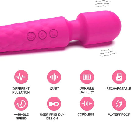 Powerful Vibrating AV Vibrator Magic Wand Clitoris Stimulator Sex Toys for Women G Spot Massager Adult Female Sex Erotic Product