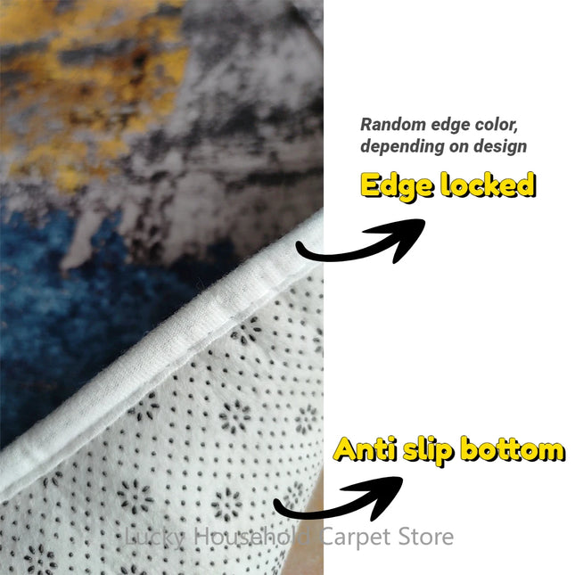 Moroccan Round Carpet Lounge Chair Area Rug Soft Non-slip Light Color Living Room Decoration Carpets Washable Cloakroom Floor Mat