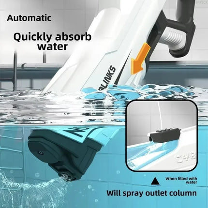 Electric Continuous Water Gun Fully Automatic Water Absorption Large Capacity Outdoor Battles Summer Water Fights Children Toys