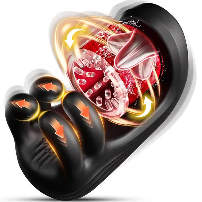 Adult Sex Toy Male Penis Stimulator Massager 9 Vibration Rotation Suction Modes USB Rechargeable Masturbation Cup Adult Supplies