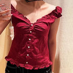red plaid / L