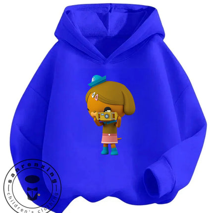 Autumn Winter Stylish Octonauts Hoodie 3-14Y Kids Boys Girls Cute Kawaii Cartoon Street Hot Outdoor Casual Warm