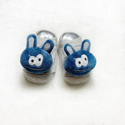 Kawaii Cotton Infant Toddler Baby Boys Girls Stitch Clothes Korean Cute Cartoon 3D Doll Newborn Rubber Anti-slip Floor Socks