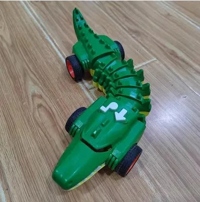 Electric Mechanical Shark Fighting Bone Car Children's Music Light Twisting Crawling Scorpion Crocodile Boy Puzzle Toy
