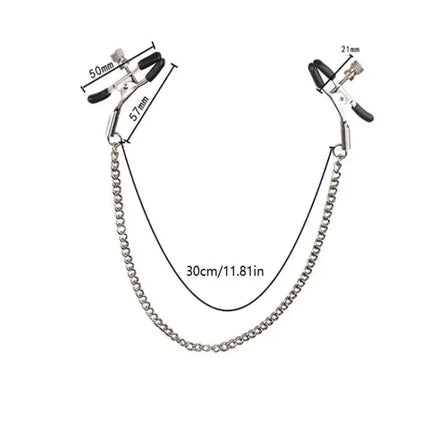 Hoyytu 3 Style Metal Nipple Clamps Sex Toys For Women With Chain Bondage Slave Nipple Labia Clitoris Stimulator Sexy Toys