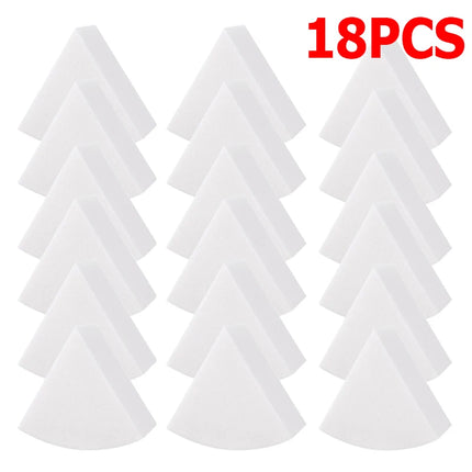 Triangle Soft Makeup Sponge 30Pcs/Set Wet and Dry Use Fan Shaped Puff Foundation Concealer Smearing Powder Puff Cosmetics Tool