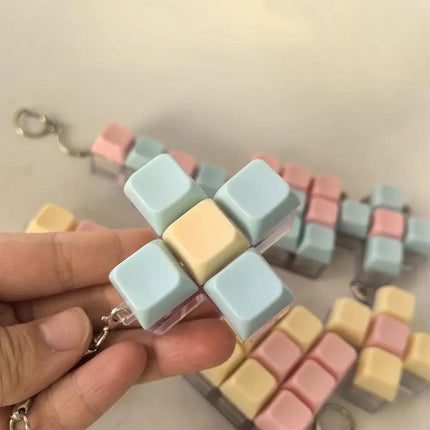 Press Keyboard Key Toy Decompression 1/4/5/9 Keyboard For Adults Antistress Toys Anti Stress Finger Keyboard Games Keychain ﻿