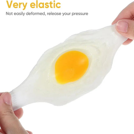 Funky Egg Squishy Toy for Anxiety Relief, Clear Splat Ball Easter Basket Fillers for Kids Adults Stress Reducer Gift