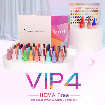 7.5ml Venalisa HEMA Free TPO Free Rubber Base Jelly Pink Soak Off UV LED Gel Polish Semi Permanent Nail Manicure Varnish